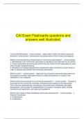  CAI Exam Flashcards questions and answers well illustrated.