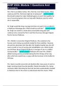 AHIP 2024- Module 1 Questions And Answers 