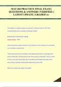 MAT 202 PRACTICE FINAL EXAM &vert;  QUESTIONS & ANSWERS &lpar;VERIFIED&rpar; &vert;  LATEST UPDATE &vert; GRADED A&plus;