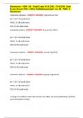 Rasmussen - MDC III - Final Exam NUR 2502 &sol; NUR2502 Final Exam &lpar;Latest 2023 &sol; 2024&rpar;&colon; Multidimensional Care III &sol; MDC 3 - Rasmussen