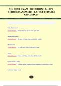 MN POST EXAM &vert; QUESTIONS & 100&percnt;  VERIFIED ANSWERS &vert; LATEST UPDATE &vert;  GRADED A&plus;