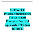 All Complete Pharmacotherapeutics For Advanced Practice a Practical Approach 5th Edition 