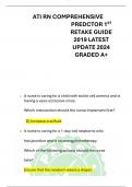 ATI RN COMPREHENSIVE PREDCTOR 1ST RETAKE GUIDE 2019 LATEST UPDATE 2024 GRADED A+        1. A nurse is caring for a child with sickle cell anemia and is having a vaso-occlusive crisis.    Which intervention should the nurse implement first?    D) Increase 