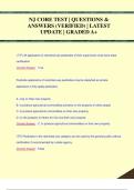 NJ CORE EXAM  PACK &vert; QUESTIONS & ANSWERS &lpar;VERIFIED&rpar; &vert; LATEST UPDATE &vert; GRADED A&plus;