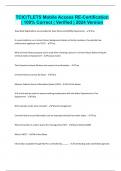 TCIC&sol;TLETS Mobile Access RE-Certification &vert; 100&percnt; Correct &vert; Verified &vert; 2024 Version