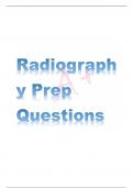 Radiography Prep Questions