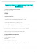FNDH 115 Exam 2 &vert; 100&percnt; Correct &vert; Verified &vert; 2024 Version