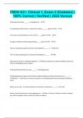 FNDH 631&colon; Clinical 1&comma; Exam 2 &lpar;Diabetes&rpar; &vert; 100&percnt; Correct &vert; Verified &vert; 2024 Version