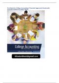 Test Bank for College Accounting A Practical Approach, Fourteenth  Canadian Edition by Jeffrey Slate