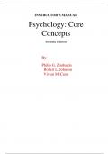 INSTRUCTOR&rsquo;S MANUAL FOR ZIMBARDO&sol;JOHNSON&sol;MCCANN&comma; PSYCHOLOGY&colon; CORE CONCEPTS&comma; 7TH EDITION&vert;&vert;chapter  5&colon;memory&vert;&vert;latest edition 2024