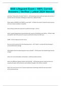 SGE Lifeguard Exam &vert; 100&percnt; Correct Answers &vert; Verified &vert; Latest 2024 Version