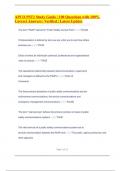 APCO PST1 Study Guide &vert; 100 Questions with 100&percnt; Correct Answers &vert; Verified &vert; Latest Update