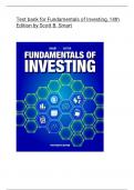 Test bank for Fundamentals of Investing, 14th Edition by Scott B. Smart