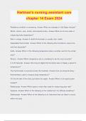  Hartmans Nursing Assistant Care Bundled Exams Questions and Answers &vert; 100&percnt; Verified and Updated 2024 &vert; Graded A