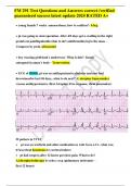 FM 291 Test Questions and Answers correct &sol;verified guaranteed success latest update 2024 RATED A&plus;