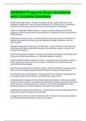 SAMHSA Programs Exam Questions with Complete Solutions