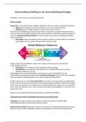 Samenvatting - Inleiding in de Gezondheidspsychologie (PB0522)