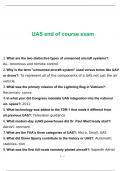 UAS end of course exam questions and answers 2023 with complete solution