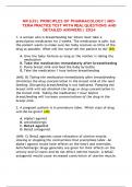 NR 635&vert; PRINCIPLES OF PHARMACOLOGY&vert; MIDTERM PRACTICE TEST WITH REAL QUESTIONS AND DETAILED ANSWERS&vert; 2024 