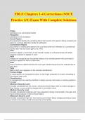 FDLE Chapters 1-4 Corrections &lpar;SOCE Practice 2&sol;2&rpar; Exam With Complete Solutions