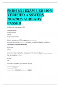 BEST ANSWERS FNDH 631 EXAM 3 ED 100&percnt;  VERIFIED ANSWERS  2024&sol;2025 ALREADY  PASSED