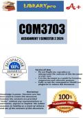 COM3703 Assignment 1 (COMPLETE ANSWERS) Semester 2 2024