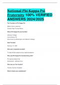 BEST ANSWERS  NATIONAL Kappa Alpha Psi Fraternity 100&percnt; VERIFIED ANSWERS  2024&sol;2025