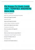 BEST ANSWERS Phi Kappa Psi Study Guide 100&percnt; VERIFIED ANSWERS  2024&sol;2025