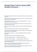 Georgia Class F drivers license 2024 Quizzes & Answers&period;&period;