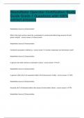 WasteWater Operator Certification Study Guide Grade 1 Questions with 100&percnt; correct answers