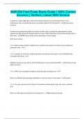 NUR 654 Final Exam Study Guide &vert; 100&percnt; Correct Answers &vert; Verified &vert; Latest 2024 Version