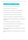 A&P Exam 3 &lpar;multiple choice&rpar; Questions and answers latest update 