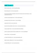 A&P Exam 3 - Review Answers 