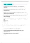 A&P 1 Exam &num;3 Questions and answers latest update 