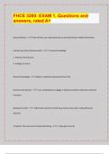 FHCE 3200&colon; EXAM 1&comma; Questions and  answers&comma; rated A&plus;&vert; Questions with 100&percnt; Correct Answers &vert; Verified &vert; Latest Update&period; 