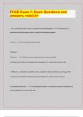 FHCE Exam 1&colon; Exam Questions and  answers&comma; rated A&plus;&vert; Questions with 100&percnt; Correct Answers &vert; Verified &vert; Latest Update&period; 
