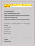 FHCE 3200&comma; Exam Review Questions and  answers&sol;&vert; Questions with 100&percnt; Correct Answers &vert; Verified &vert; Latest Update&period; 