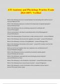 ATI Anatomy and Physiology Practice Exam 2024 100&percnt; Verified