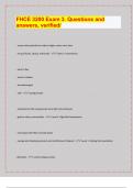 FHCE 3200 Exam 3&period; Questions and  answers&comma; verified&sol;&vert; Questions with 100&percnt; Correct Answers &vert; Verified &vert; Latest Update&period; 