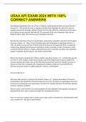  USAA API EXAM 2024 WITH 100&percnt; CORRECT ANSWERS