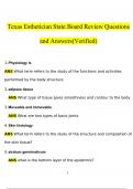 Texas Esthetician State Board Review Questions and Answers &lpar;2024 &sol; 2025&rpar; &lpar;Verified Answers&rpar;