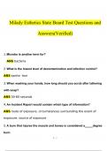 Milady Esthetics State Board Test Questions and Answers &lpar;2024 &sol; 2025&rpar; &lpar;Verified Answers&rpar;