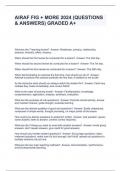 AIRAF FIG &plus; MORE 2024 &lpar;QUESTIONS & ANSWERS&rpar; GRADED A&plus;