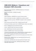CMN 003V Midterm 1 Questions and Answers 100&percnt; Accurate&period;