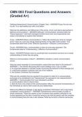 CMN 003 Final Questions and Answers &lpar;Graded A&plus;&rpar;