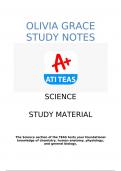 (2024) ATI TEAS SCIENCE LATEST VERSION STUDY MATERIAL Q&A