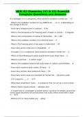 HESI A2 Chemistry (V1 & V2) Exam/65 Complete Questions and Answers
