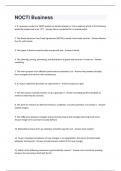 NOCTI Business &vert; Questions with 100&percnt; correct answers &vert; verified