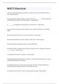 NOCTI Electrical Questions With 100&percnt; Correct Answers&period;