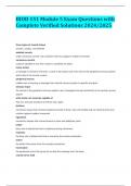 BIOD 151 Module 5 Exam Questions with Complete Verified Solutions 2024&sol;2025